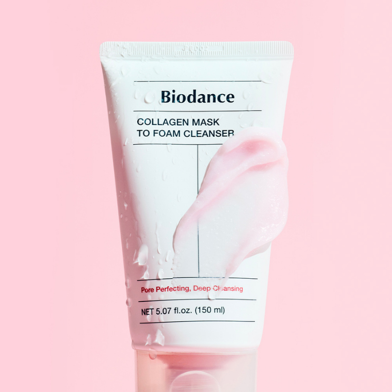 Collagen Mask to Foam Cleanser
