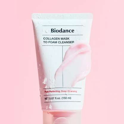 Collagen Mask to Foam Cleanser