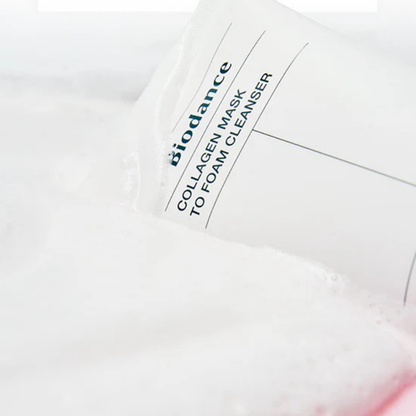Collagen Mask to Foam Cleanser