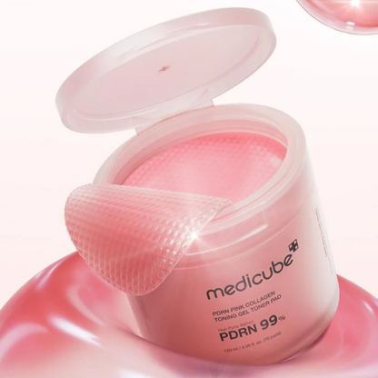 PDRN Pink Collagen Toning Gel Toner Pad