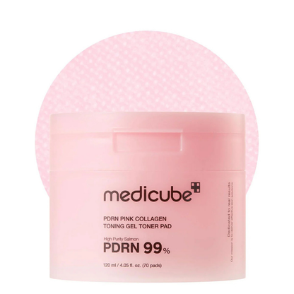 PDRN Pink Collagen Toning Gel Toner Pad