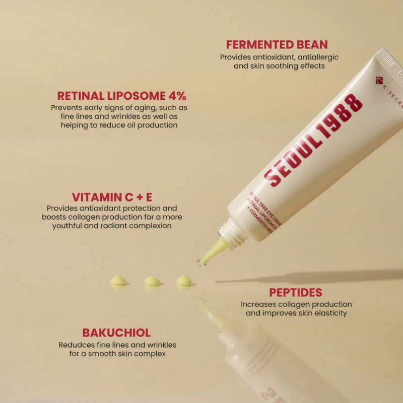 SEOUL 1988 Eye Cream: Retinal Liposome 4% + Fermented Bean