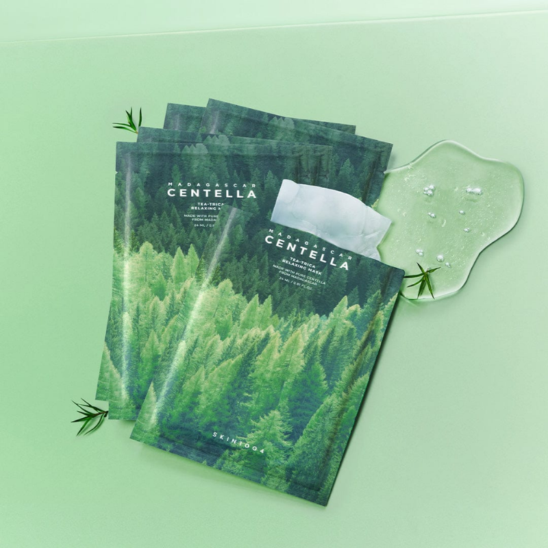 Madagascar Centella Tea-Trica Relaxing Mask- 5pcs