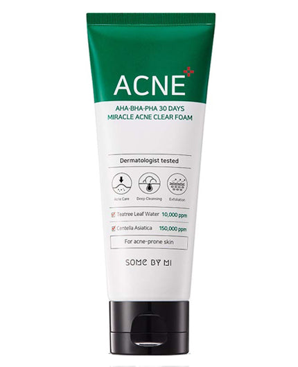 AHA BHA PHA 30 Days Miracle Acne Clear Foam