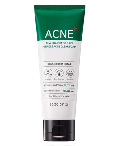 AHA BHA PHA 30 Days Miracle Acne Clear Foam