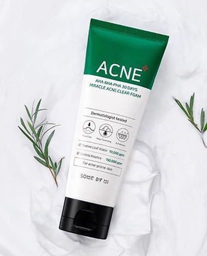 AHA BHA PHA 30 Days Miracle Acne Clear Foam